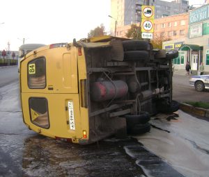 ДТП с участием двух маршрутных “Газелей” на Верхней Террасе