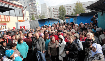 Предприниматели не хотят уходить с рынка “Ланцет”