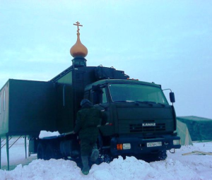 Ульяновские десантники тестируют передвижной православный храм