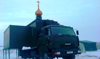 Ульяновские десантники тестируют передвижной православный храм