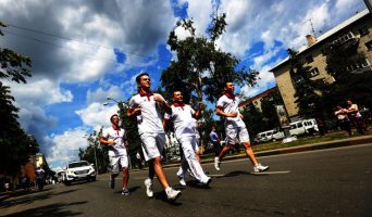 Огонь XXVII Всемирной летней универсиады-2013 в Ульяновске